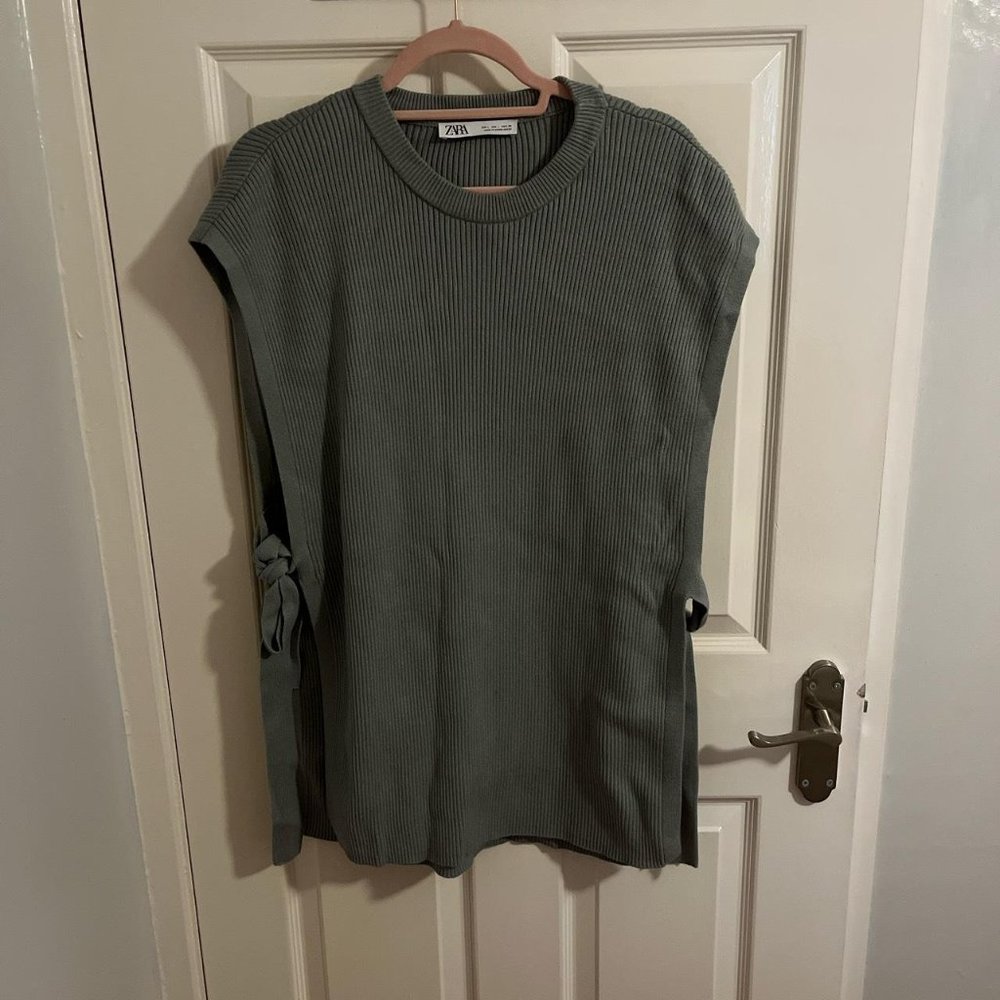 Women's Blue and Grey Vest